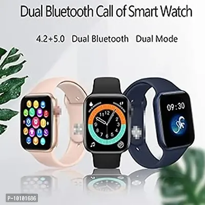 Black Square T500 Smart Watch, For Daily Compatible with Xiaomi, Lenovo, Apple, Oneplus, Redmi, Mi, Mivi, Dizo, Samsung, Sony, Gionee, Oppo, Boult, Vivo, Boat, Realme, Jbl, Noise, Ubon, Aroma, Airdope