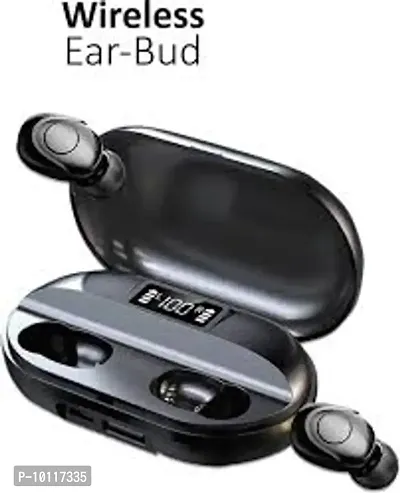 TWS-t2 Bluetooth Earphone Sports Waterproof Wireless Earbuds Bluetooth Headset (Black, True Wireless) Bluetooth Headphones  Earphones