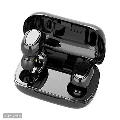 L21 Wireless Earphones Bluetooth 5.0 Headphones Mini Stereo Earbuds Sport Headset Bass Sound Built-in Micphone Black-thumb0