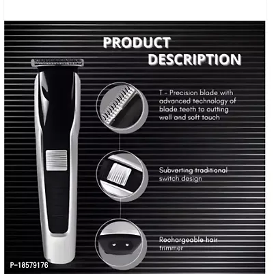 HTC-538 Beard Trimmer Professional Hair Clippers 14 in 1 Grooming Kit Waterproof Hair Trimmer for Men Rechargeable Cordless Hair Mustache Trimmer Body Groomer Trimmer