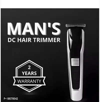 Beard  Hair 538 H T C TRIMMER Rechargeable Professional Hair Trimmer 3 Fully Waterproof Trimmer 45 min Runtime 4 Length Settings (Black)-thumb0