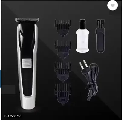 TRIMMER AT-538 Electric Hair trimmer for men Shaver Rechargeable Hair Machine adjustable for men Beard Hair Trimmer, beard trimmers for men, beard trimmer for men with 4 combs (Black)-thumb0