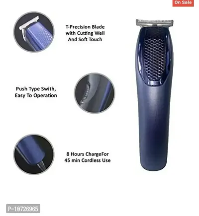 HTC Beard Trimmer AT 1210 for Men And Hair Trimmer for Men,Professional Beard Trimmer For Man with 4 Trimming Combs | 45 Min Cordless Use,Trimmer for men ( Blue )-thumb0