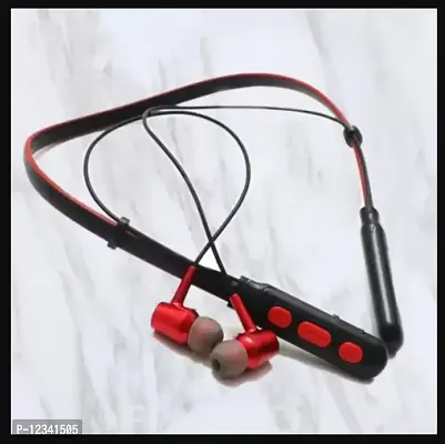B11 Wireless Neckband Bluetooth In Ear Earphone Headset Earbud Portable Headphone Handsfree Sports Running Sweatproof Compatible for All Smartphones (Multicolour)-thumb0