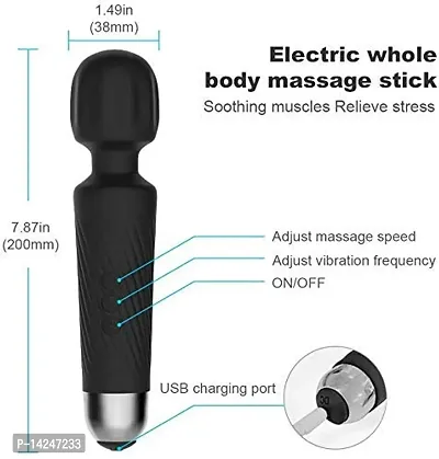 Vibrator Massager Magic-Vibe Cordless Handheld Personal Body Massager for Pain Relief  Rechargeable Vibration Machine with 8 Speeds, 20 Modes