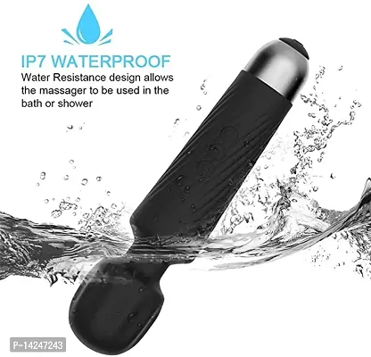 WATERPROOF RECHARGEABLE PERSONAL BODY MASSAGER WITH 20 VIBRATION MODES  8 SPEED PATTERNS | PERFECT FOR PAIN RELIEF MASSAGE