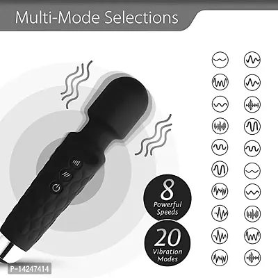 Personal Body Massager Wand Massager for Woman and Men | Bendable Neck, Quiet  Powerful Motor,Wireless Portable Vibrator  Waterproof-thumb0