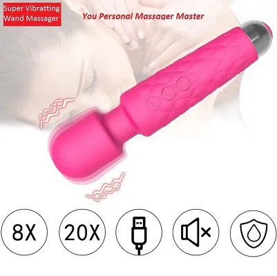 Powerful Massager with 20 Vibration Modes Whisper Handheld Cordless for Neck Shoulder Back Body Massage Sports Recovery  Muscle Aches