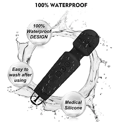 Waterproof Rechargeable Personal Body Massager for Women | Cordless Handheld Wand Vibrate Machine with 20 Vibration Modes  8 Speed Patterns | Perfect for Relaxation Massage
