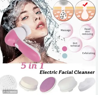5 in 1 Portable Electric Facial Cleaner Multifunction Massager, Face Massage Machine For Face, Facial Machine, Beauty Massager, Facial Massager For Women