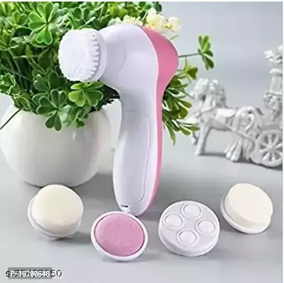 5 in 1 Portable Electric Facial Cleaner Multifunction Massager, Face Massage Machine For Face, Facial Machine, Beauty Massager, Facial Massager For Women-thumb0