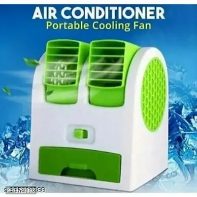 Mini AC USB Battery Operated Air Conditioner Mini Water Air Cooler Cooling Fan Blade Less Duel Blower with Ice Chamber Perfect for Desk,Office,Study,Library,Room,Home,car,Outdoo-thumb2