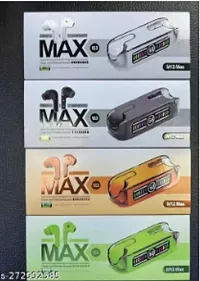 M12 MAX Earbuds 13mm HD Dynamic Driver,Touch Control,Transparent Digital Display Bluetooth Headset  (LEMON GREEN, True Wireless)-thumb1