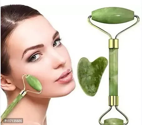 Natural Jade Face Roller/Anti Aging Jade Stone Massager for Face  Eye Massage - Make Your Face Skin Smoother and Looks Younger