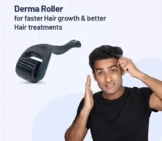 Derma Roller for Hair  Beard Growth - Microneedling Roller Beard Dermaroller for Face Body Scalp Men Women-thumb1