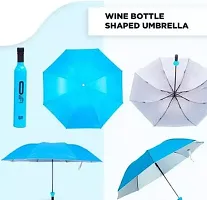 Bottle Umbrella With Wind Proof Double Layered Umbrella Multiolour Umbrella-thumb1