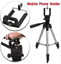 TRIPOD-3110 Portable Camera Tripod with Three-Dimensional Head Quick Release Plate for All Cameras  Mobile, Best for Making Videos'- Silver, Black-thumb2