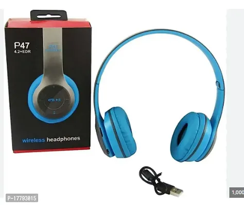 P47 Wireless Headphones with Stereo Memory Card Support Bluetooth Headset Bluetooth  Wired Headset-thumb3