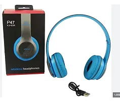 P47 Bluetooth Wireless Headphone with Mic High Bass Clear Sound Bluetooth Gaming Headset-thumb1