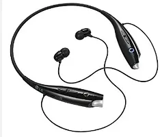 HBS-730 Neckband Bluetooth Headphones Wireless Sport Stereo Headsets Handsfree with Microphone for Android, iOS Devices (Black)-thumb1