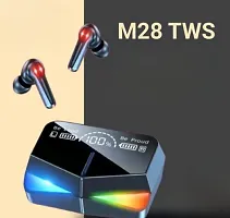 M28 TWS Bluetooth Earphone Type-C Wireless Gaming Headphones, 140H Playtime Noise Cancelling, Music Dual Mode Earbuds with-thumb1
