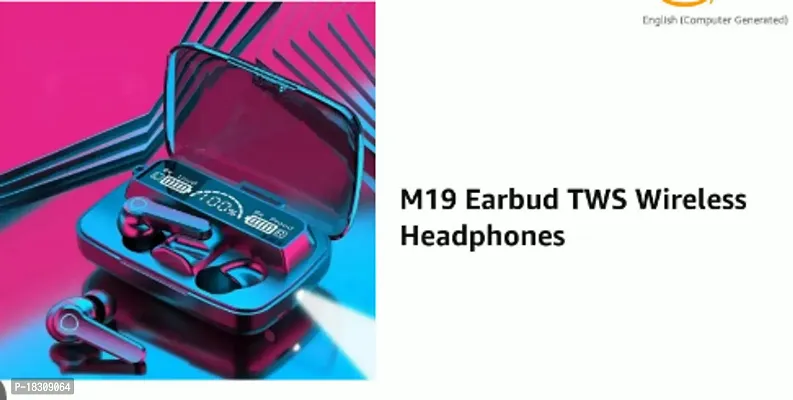M19 TWS Earbuds BT 5.1 3D Touch True Wireless Bluetooth Headset  (Black, True Wireless)-thumb0