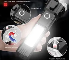 3W Rechargeable Torch Led Flashlight Long Distance Range Hammer Strong Magnets Torch-thumb1