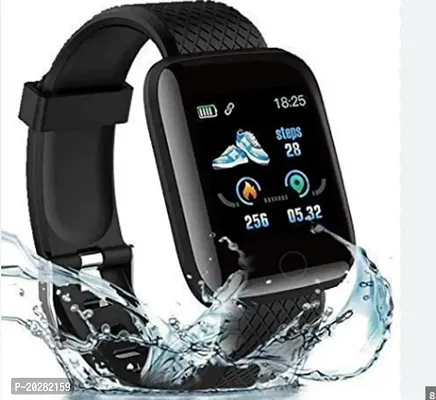 SMART WATCH ID116 Plus Smart Bracelet Fitness Tracker Color Screen Smartwatch Heart Rate Blood Pressure Pedometer Sleep Monitor (Black)-thumb3