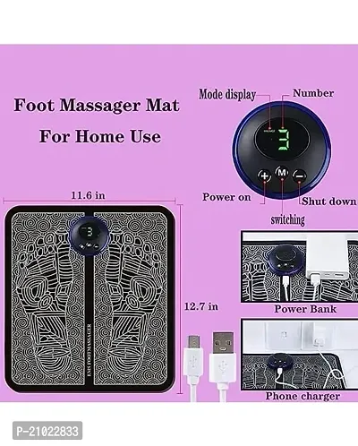 Foot Massager Pad Mat Rechargeable Body Circulation With USB Massager Massager