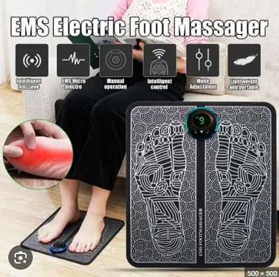 EMS Foot Massager Pad Mat, Electric Foot Massagers, Portable USB