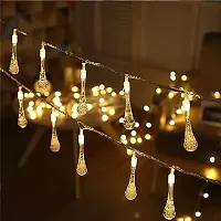 Drop String Ball Light 14 LED Outdoor String Lights Waterproof Crystal Water Drop Fairy Lights, Decoration Lighting for Diwali-thumb1