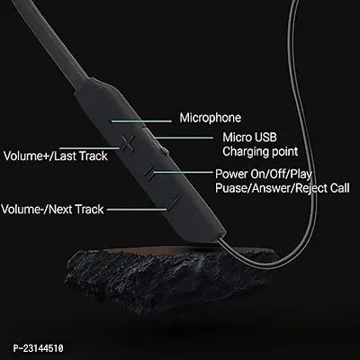 BT MAX Wireless Neckband 40 Hours HI BASS SOUND non-stop battery backup Latest unique Premium Design light-thumb0