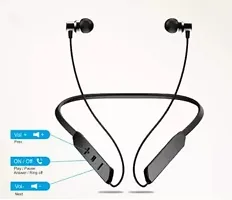 BT Max Above 30Hrs Playtime in-Ear Bluetooth Vibration Calling Alarm Neckband, IPX4 Sweatproof, Magnetic-thumb3