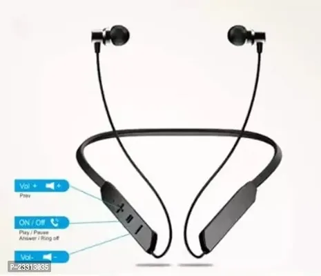 BT Max Above 30Hrs Playtime in-Ear Bluetooth Vibration Calling Alarm Neckband, IPX4 Sweatproof, Magnetic-thumb4