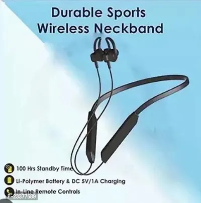 BT MAX Wireless Neckband 40 Hours HI BASS SOUND non-stop battery backup Latest unique Premium Design light Weight High Quality Wireless Neckband with mic Bluetooth Headphones  Earphones