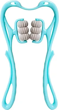 Neck Pain Massager, Hand held Neck Massager for Cervical pain, Massager for Neck and Shoulder pain, Suitable for Thigh, Waist, and Calves (Multicolor)-thumb1