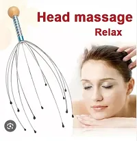 (1 Pcs) Head Scalp Massager for Hair Growth, Stress and Pain Reliever, Improved Blood- MULTICOLOR-thumb1
