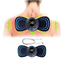Mini EMS Butterfly TENS Massager For Shoulder, Neck, Arms, Legs, Neck, Men/Women Ab Exerciser  (Black)-thumb1