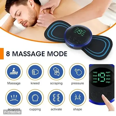 Mini EMS Butterfly TENS Massager For Shoulder, Neck, Arms, Legs, Neck, Men/Women Ab Exerciser  (Black)