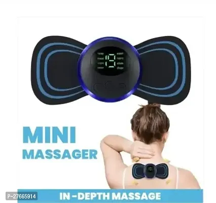 Mini EMS Butterfly TENS Massager For Shoulder, Neck, Arms, Legs, Neck, Men/Women Ab Exerciser  (Black)