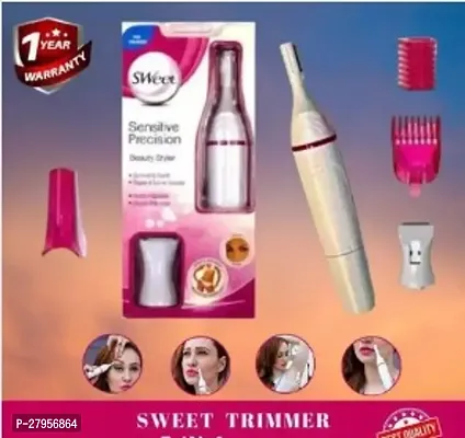 Sweet Sveet Trimmer for Face, Underarms and Bikini line,Painless Eyebrow Epilator, Face, Underarms Hair Remover for Women