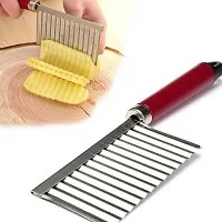 CRINKLE CUT KNIFE POTATO CHIP CUTTER WITH WAVY BLADE FRENCH FRY CUTTER-thumb1