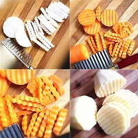 CRINKLE CUT KNIFE POTATO CHIP CUTTER WITH WAVY BLADE FRENCH FRY CUTTER-thumb3