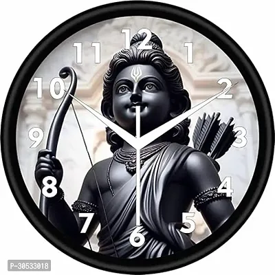 Shree Balaji Creations Plastic Designer Wall Clock for Home | Ticking Decorative Wall Clock for Living Room | Office Kids Bedroom (Multi Color)-thumb0