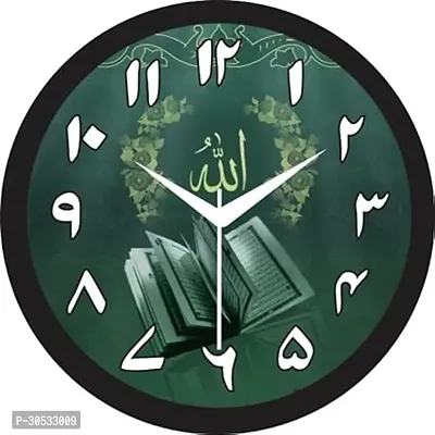 SHREE BALAJI CREATIONS Stores Antique Tic Tic Movement Plastic  Glass Islamic Round Wall Clock for Home Decoration Ideal For Living Room Bedroom  Kitchen-thumb0