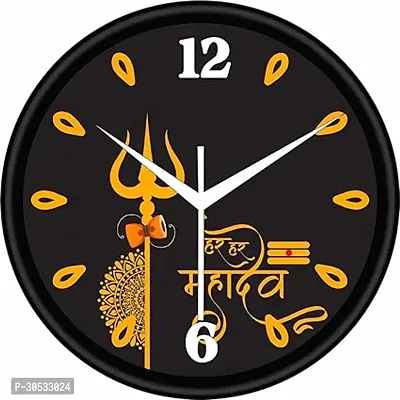 Shree Balaji Creations Plastic Designer Wall Clock for Home | Ticking Decorative Wall Clock for Living Room | Office Kids Bedroom (Multi Color)-thumb0