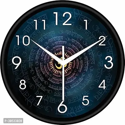 Shree Balaji Creations Plastic Designer Wall Clock for Home | Ticking Decorative Wall Clock for Living Room | Office Kids Bedroom (Multi Color)-thumb0