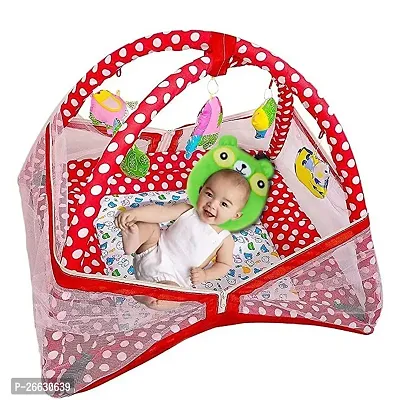 Kaneet Baby Bedding Set Play Gym with Mosquito Net Sleeping Bed with Hanging Toys For baby kids