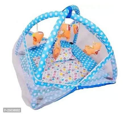 Kaneet Baby Bedding Set Play Gym with Mosquito Net Sleeping Bed with Hanging Toys For kids-thumb0
