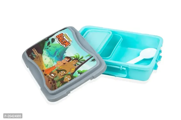 CARTOON KIDS LUNCH BOX chotta bheem 2 Containers Lunch Box,schol lunch box for kids-thumb3